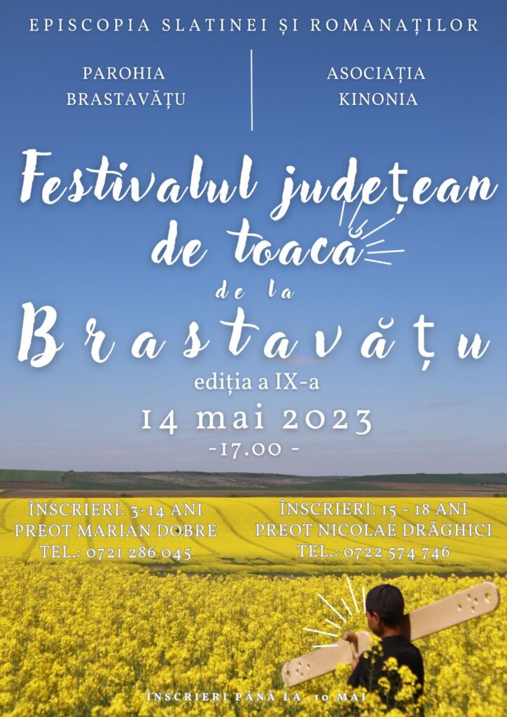 Festivalul județean de toacă Brastavățu - 14 mai 2023